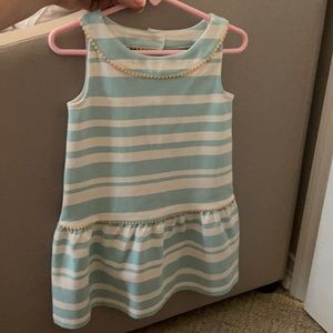 Janie and Jack blue and white dress